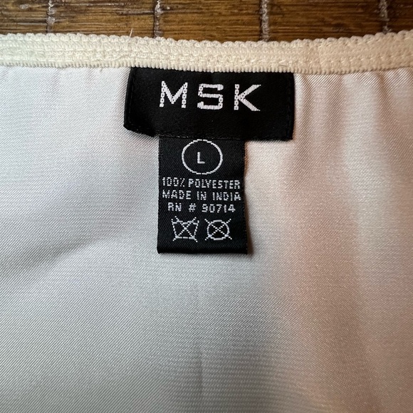 MSK Black and White Floral A-Line Skirt - Picture 10 of 11